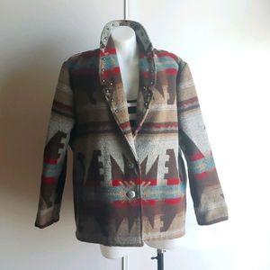Southwest Print Wool blend Jacket